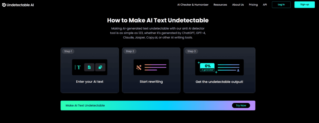 How to make AI undetectable